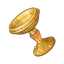 Copa de oro del mar impoluto